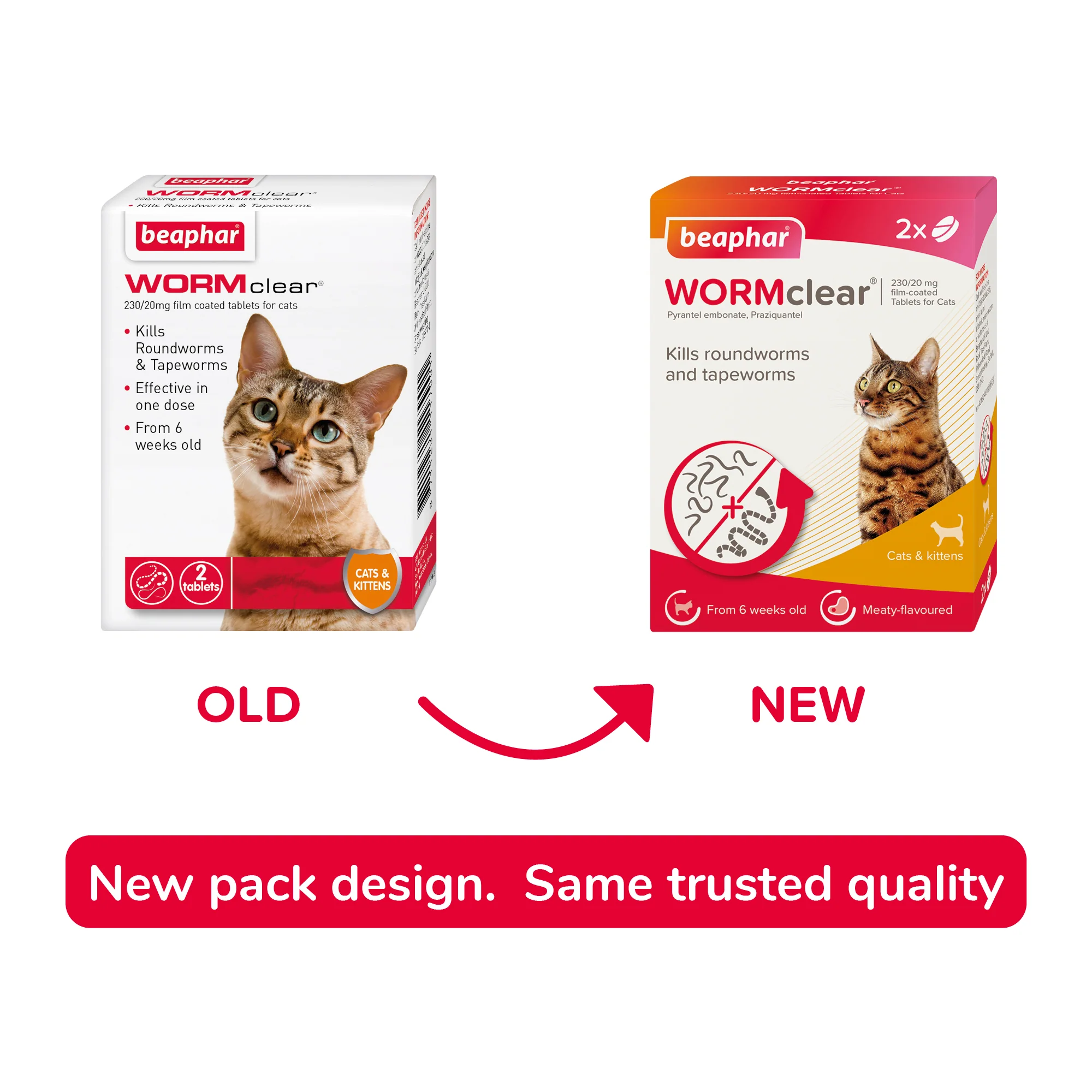 Beaphar WORMclear wormer for cat, 2 Tablets - Image 9